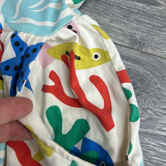 Hanna Andersson Twirl Racerback Coral Reef Skater Dress size 6-7 - Picture 5 of 6